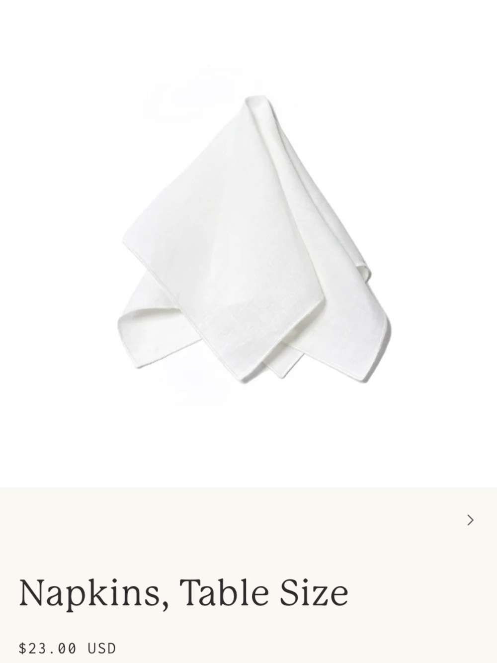 Classic White Linen Table Napkins (Set)